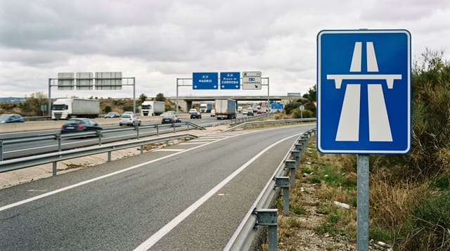 Ilustración del examen DGT: ¿Está permitido circular con un VMP por vías interurbanas, travesías, autopistas,...
